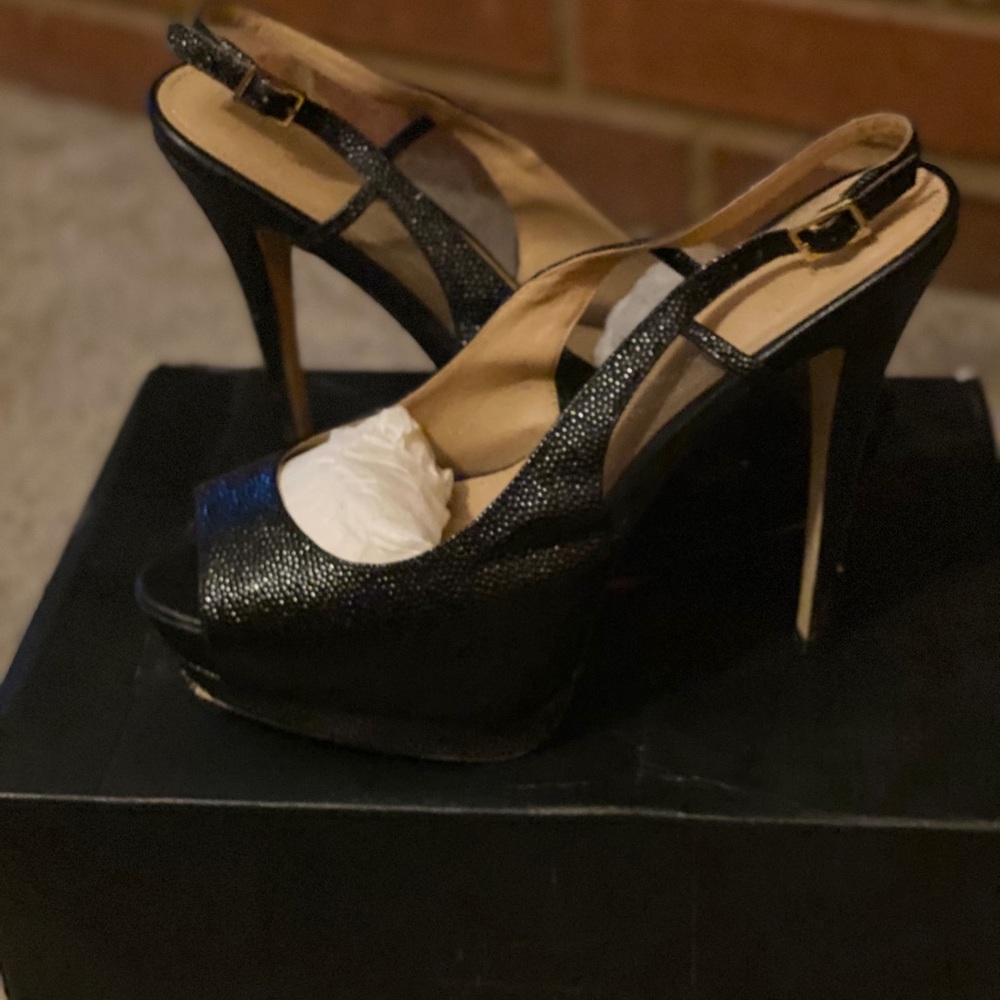 Colin Stuart Black platform sandals - Picture 4 of 6